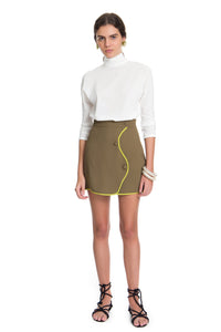 Military/Avocado Twiggy Mini Skirt