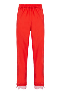 Elastic Trousers Red and Pink