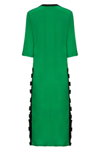 New Sonia Squares Dress Green