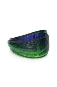 Blue and Green Topographic Bracelet