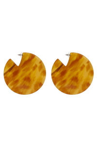 Caramel Circular Earrings