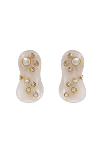 Marbled Amoeba Earrings