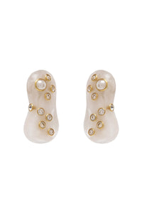 Marbled Amoeba Earrings
