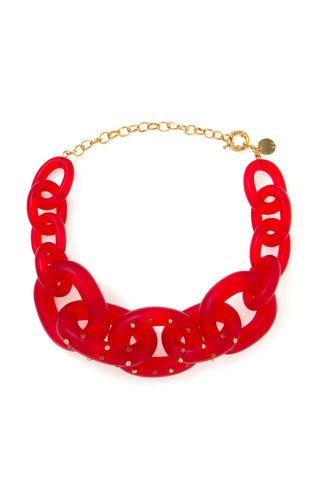 Red Crystals Chain Choker