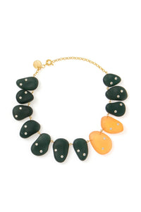 Orange/Green Organic Necklace