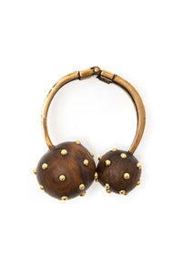 Two Wood Balls Bracelet